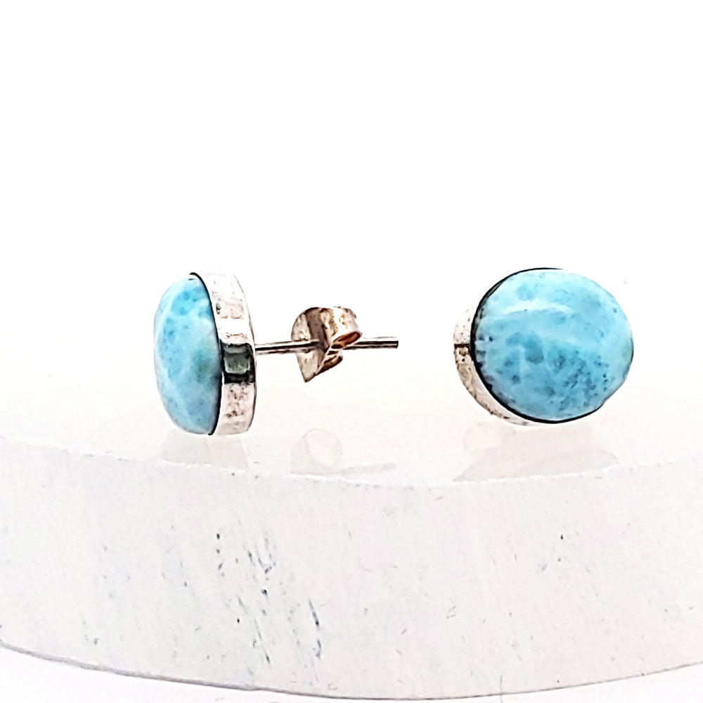 Edelstein Silberohrstecker Larimar