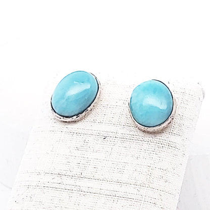 Edelstein Silberohrstecker Larimar