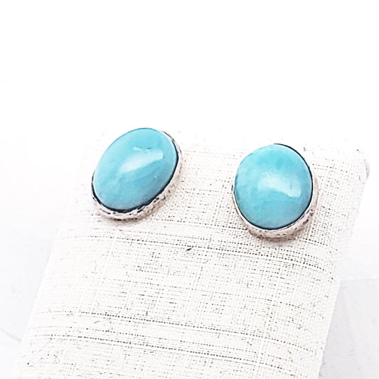 Edelstein Silberohrstecker Larimar