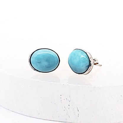 Edelstein Silberohrstecker Larimar