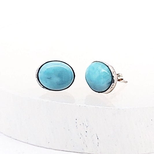 Edelstein Silberohrstecker Larimar