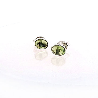 Edelstein Silberohrstecker Peridot_