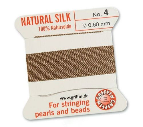 Fädelseide beige Griffin - 1