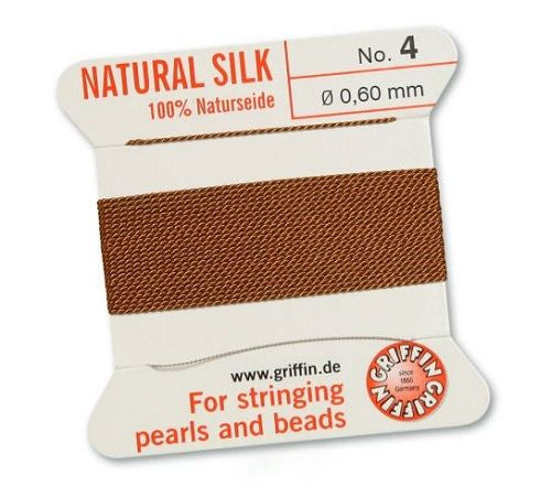 Fädelseide karneol Griffin - 1