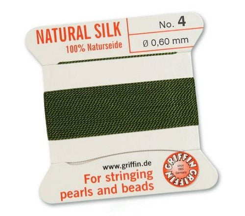 Fädelseide olivgrün Griffin - 1