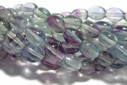 Fluorit Olivenstrang 6x8 mm  - 1