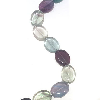 Fluorit multi, Strang oval 18x25mm  - 2