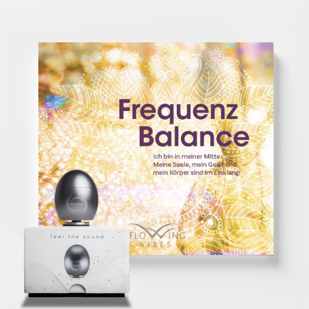 Frequenz Balance von Monika Kefer - Eyvo Klangei-Set 4 - mit original Klangei platin
