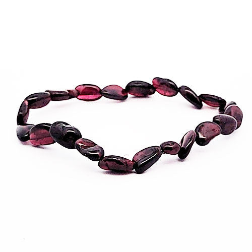 Granat Armband Tumble  - 1