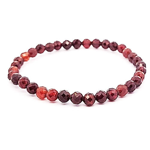 Granat orange (Hessonit) Armband 5 mm facettiert  - 1