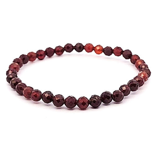 Granat orange (Hessonit) Armband 5 mm facettiert  - 2