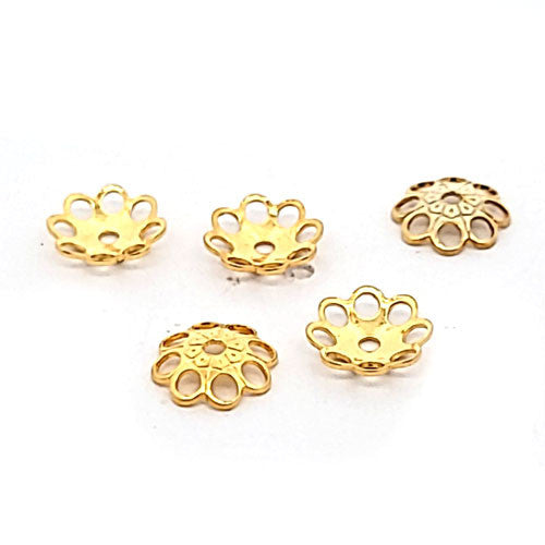 Halblinse oriental, silber vergoldet satiniert (10 Stück)  - 1