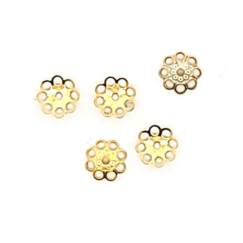 Halblinse oriental, silber vergoldet satiniert (10 Stück)  - 2