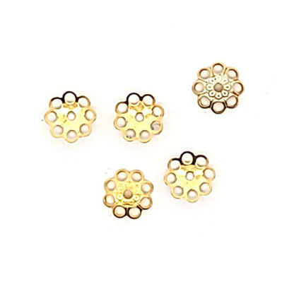 Halblinse oriental, silber vergoldet satiniert (10 Stück)  - 2