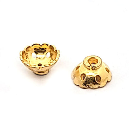 Halblinse oriental, silber vergoldet satiniert (2 Stück)  - 1