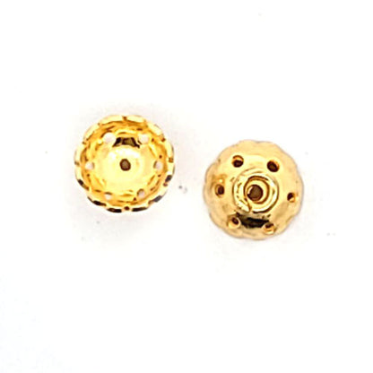 Halblinse oriental, silber vergoldet satiniert (2 Stück)  - 2