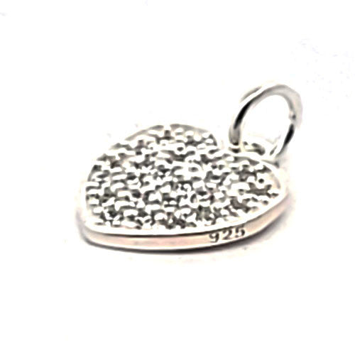 Herz - Anhänger, silber rhodiniert mit Zirkonia  - 1