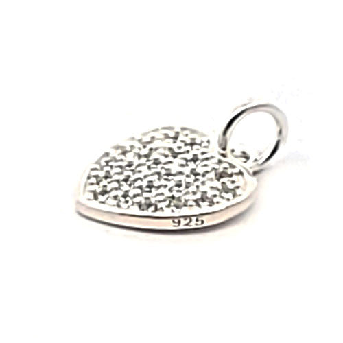 Herz - Anhänger, silber rhodiniert mit Zirkonia  - 2