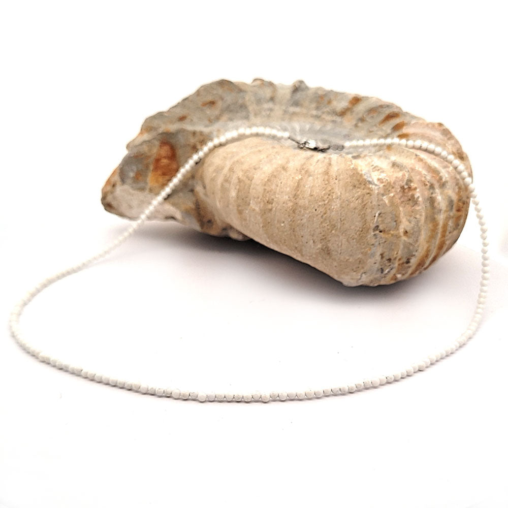 Agate white ball chain 2 mm