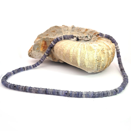 Iolith (Cordierit) Kette Disc 6 mm