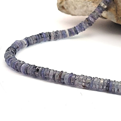 Iolith (Cordierit) Kette Disc 6 mm