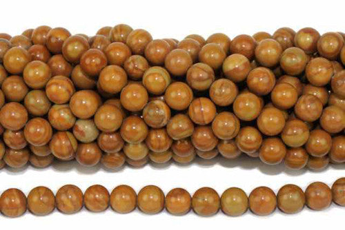 Jaspis gelb  Kugelstrang 6 mm  - 1