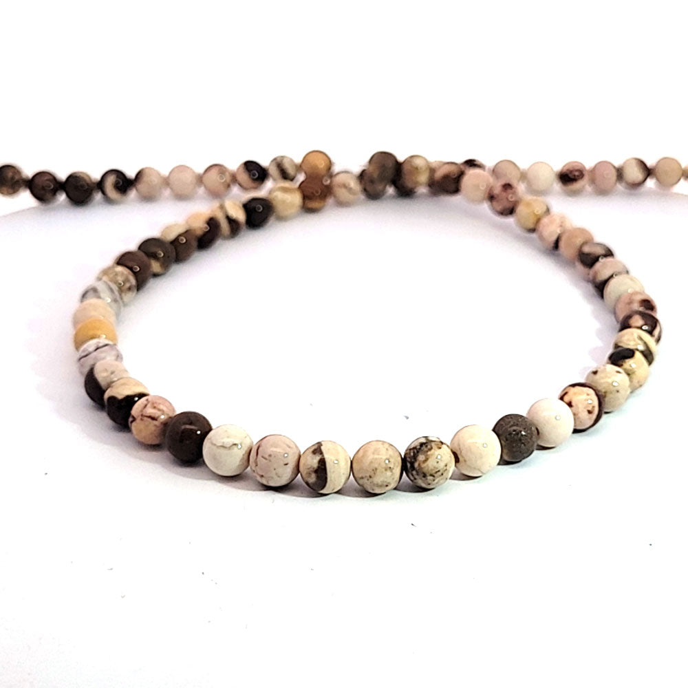 Kalahari jasper, ball strand 6 mm