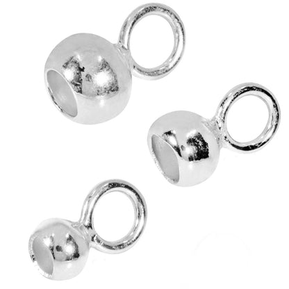 Kalotten-mit-grosser-geschlossener-Oese-silber