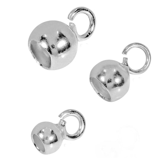 Kalotten-mit-kleiner-offener-Oese-silber