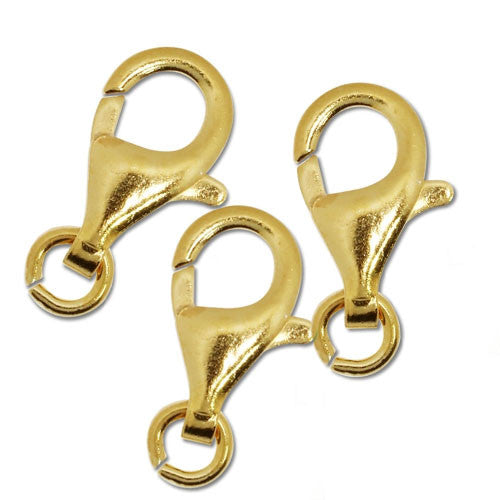 Karabiner 13 mm, Silber vergoldet  - 1