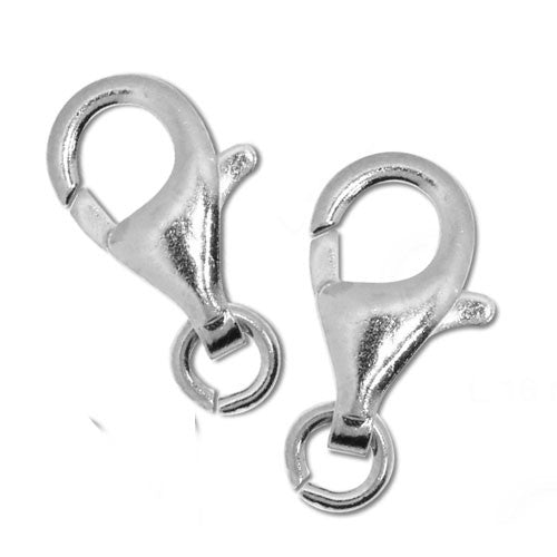 Karabiner 16 mm, Silber rhodiniert (2 Stk.)  - 1