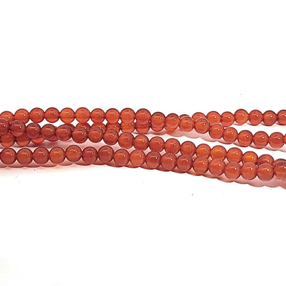 Carnelian, bead strand 4 mm