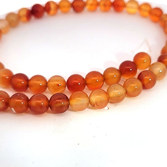 Carnelian, 8 mm bead strand