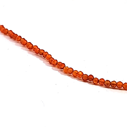 Karneol Kugelkette 2 mm facettiert