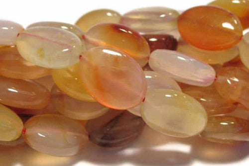 Karneol Ovalstrang 13x18 mm  - 1