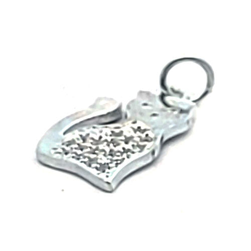 Katzen - Anhänger, silber rhodiniert mit Zirkonia  - 2