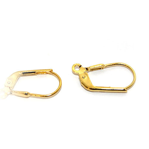 Klappbrisuren, Silber vergoldet Steindesign - 1