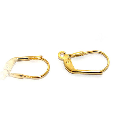 Klappbrisuren, Silber vergoldet Steindesign - 1