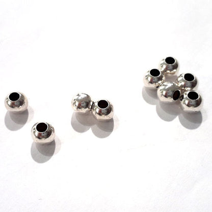 Kugeln 3 mm, 10 Stück, Silber  - 1