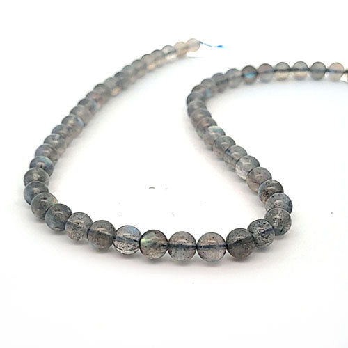 Labradorite AA, ball strand 6 mm