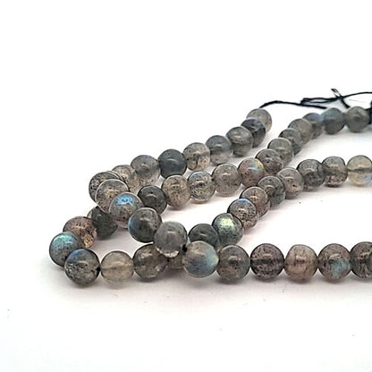 Labradorite AA, ball strand 8 mm