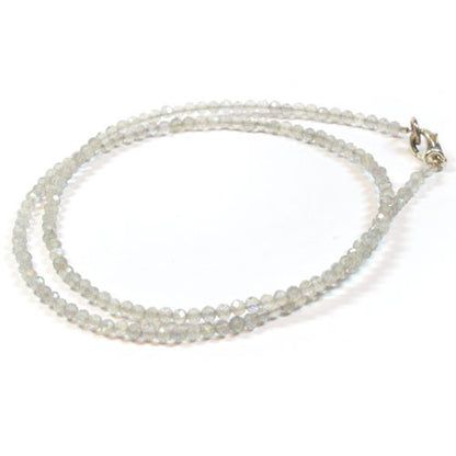 Labradorit-Kette, 3mm facettiert  - 1