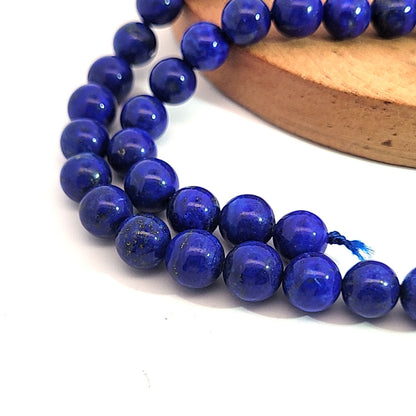 Lapis Lazuli AAA ball strand 8 mm
