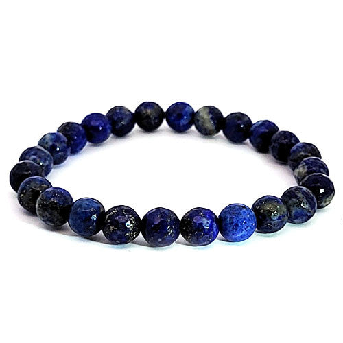 Lapis Lazuli Armband 8 mm facettiert  - 2