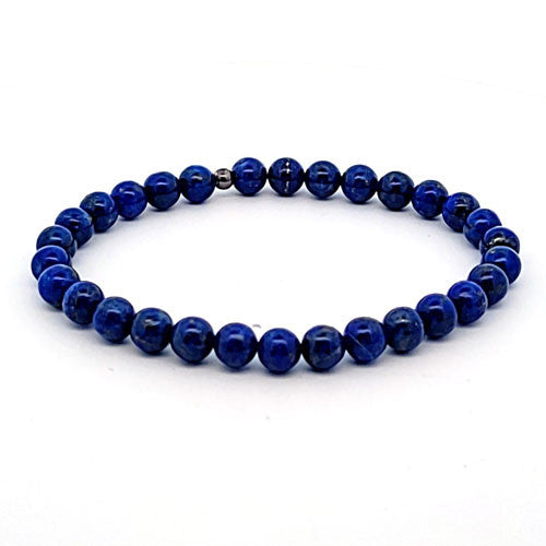 Lapis Lazuli Kugel-Armband 6 mm  - 2