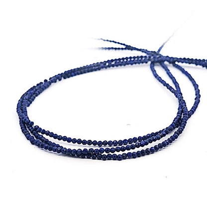 Lapis Lazuli Strang 2 mm facettiert by Steindesign