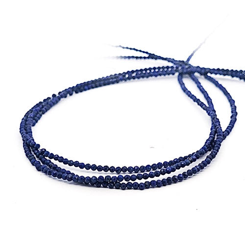 Lapis Lazuli Strang 2 mm facettiert by Steindesign