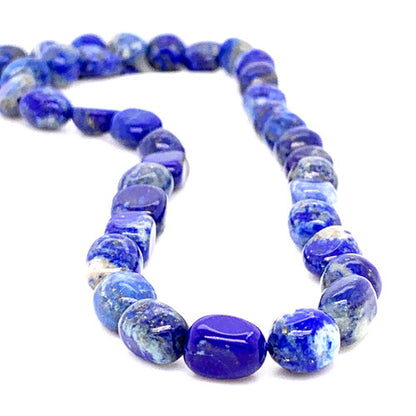 Lapislazuli Nuggetstrang ca. 6x8 mm  - 1