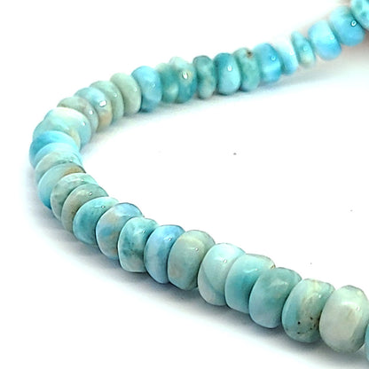 Larimar Kette Button 8 mm