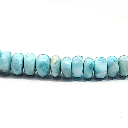 Larimar Kette Button 8 mm